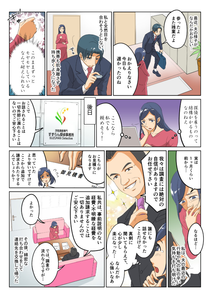 漫画で分かる浮気調査（復縁編）