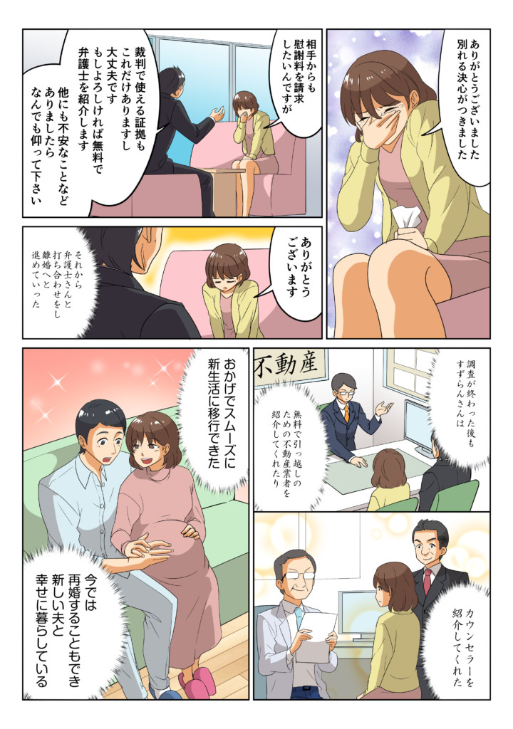 漫画で分かる浮気調査（離婚編）